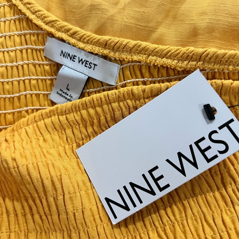 Nine West Yellow One-Shoulder Dress - Picture 11 of 14